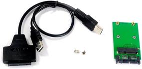 img 1 attached to 💻 Enhanced Makerfire Mini PCIe mSATA 5CM SSD Converter Card - USB & Micro SATA Adapter