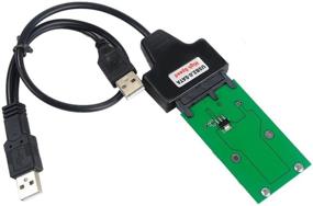 img 4 attached to 💻 Enhanced Makerfire Mini PCIe mSATA 5CM SSD Converter Card - USB & Micro SATA Adapter