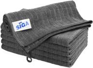 mr.siga microfiber cleaning cloth, multi-purpose towels, 6-pack, size 13.8 x 15.7 inches logo