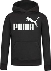 img 2 attached to PUMA Kids' Fleece Pullover Hoodie Boys' Clothing