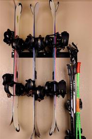 img 2 attached to Organize Your Skis and Snowboards with Rough Rack 4-8 Ski & Snowboard Ski Rack