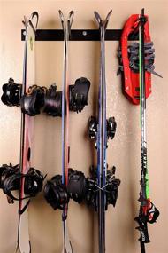 img 1 attached to Organize Your Skis and Snowboards with Rough Rack 4-8 Ski & Snowboard Ski Rack