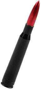 img 2 attached to Wakauto Universal Car Antenna: Roof Mount Bullet Antenna for Auto Car Off-Road Vehicle (Red) – Supreme Signal Reception and Stylish Design