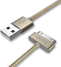 img 4 attached to 🔌 IMKEY Apple Certified 6.5 Feet 30-Pin USB Sync and Charging Cable for iPhone 4/4S, iPad 1/2/3, iPod - (Golden) - Reliable and Fast Charging Solution