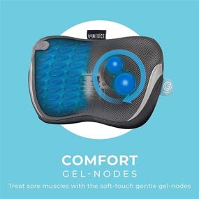 img 1 attached to 🌟 Ultimate Relaxation: HoMedics Cordless Rechargeable Gentle Touch Shiatsu Massage Pillow with Heat and Gel Node Technology