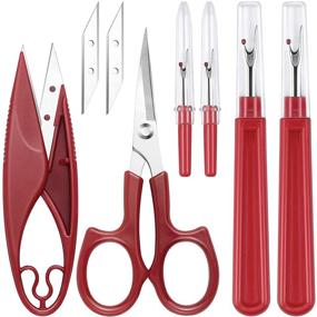 img 4 attached to 🧵 Seam Ripper and Thread Remover Kit for Sewing - Zoe Sunny 6PCS Upgrade Set with 2 Large and 2 Small Seam Rippers, 1 Sewing Trimming Scissor Nipper Tool, 1Pack 5” Scissor - Better SEO