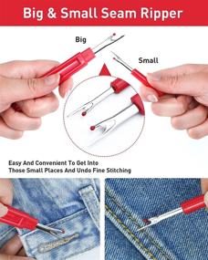 img 2 attached to 🧵 Seam Ripper and Thread Remover Kit for Sewing - Zoe Sunny 6PCS Upgrade Set with 2 Large and 2 Small Seam Rippers, 1 Sewing Trimming Scissor Nipper Tool, 1Pack 5” Scissor - Better SEO