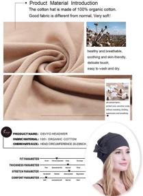 img 1 attached to 🧢 Stylish and Comfortable: osvyo Cotton Chemo Turbans Headwear for Women with Hair Loss