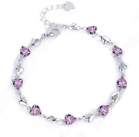 img 4 attached to 💎 Adjustable Girls' Jewellery Veemzzz Bracelet: Sterling Zirconia for Better SEO