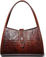 pijushi designer leather shoulder purses: stylish hobo handbags and tote bags for women logo