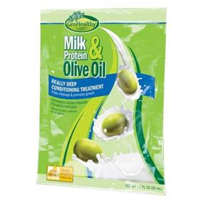 img 3 attached to 🥛 Milk Protein & Olive Oil Hair Deep Conditioning Treatment Mask - Sofn'Free GroHealthy - Strengthens, Repairs, Stops Breakage, Promotes Growth for Soft, Healthy, Manageable Hair (Single)