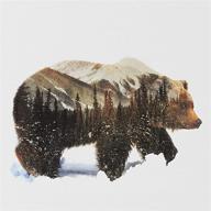 ✨ набор для творчества adults diy 5d snow bear diamond painting kit - полное бриллиантовое мозаичное вышивание с животными картинами для творческого украшения стены логотип