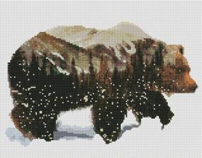 img 3 attached to ✨ Набор для творчества Adults DIY 5D Snow Bear Diamond Painting Kit - полное бриллиантовое мозаичное вышивание с животными картинами для творческого украшения стены