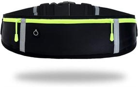 img 4 attached to Waterproof GORWRICH Running Belt - Adjustable Elastic Strap, Sweatproof Waistpack with Large Capacity - Ideal for Running and Outdoor Activities