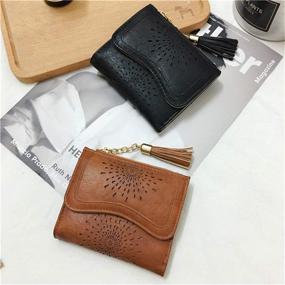 img 2 attached to 👛 KESENKE Ladies Leather Wallet Organizer – Women's Handbag and Wallet Set