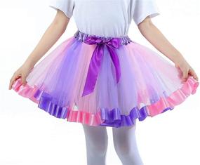 img 3 attached to 👗 Shop the Adorable Toddlers Multicolor Princess Ballet Multicol Rainbow Girls' Clothing
