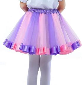 img 1 attached to 👗 Shop the Adorable Toddlers Multicolor Princess Ballet Multicol Rainbow Girls' Clothing
