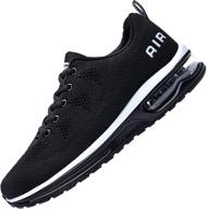 👟 impdoo men's air athletic running sneaker: cute fitness sport gym jogging tennis shoes for exceptional performance logo