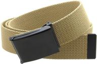 canvas flip top black buckle solid men's accessories and belts logo