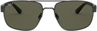 очки ray ban rb3663 прямоугольные с поляризованными линзами: стильная защита для глаз для улучшения зрения логотип