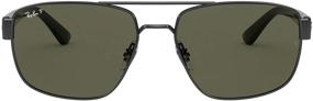 img 4 attached to Очки Ray Ban RB3663 прямоугольные с поляризованными линзами: стильная защита для глаз для улучшения зрения