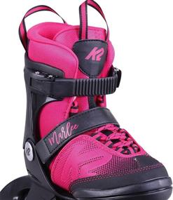 img 3 attached to 🔴 K2 Skate Kids Marlee Inline Skates in Magenta