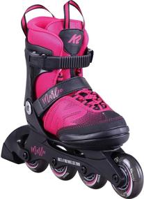 img 4 attached to 🔴 K2 Skate Kids Marlee Inline Skates in Magenta