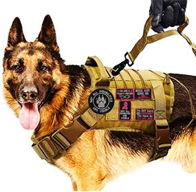 img 1 attached to 🐾 Disability-Inclusive Service Dog Vests/Harnesses Emblem - Paw Abilities Patch with Fastener Hook & Loop