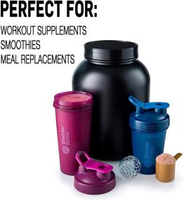 img 2 attached to 🏋️ 28-Ounce Black BlenderBottle Classic Shaker Bottle: Ideal for Protein Shakes and Pre Workout