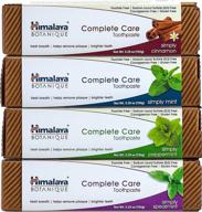 🦷 himalaya botanique complete care toothpaste 4-pack - plaque reducer, brighter teeth, fresh breath - 5.29 oz (variety) logo