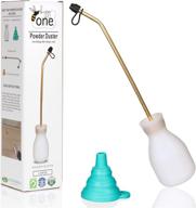 🌱 bizzy one large diatomaceous earth bulb duster applicator - multi-purpose indoor and outdoor powder dispenser for effective garden puffer dusting logo