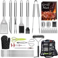 🔥 hasteel 32 pcs grilling accessories bbq grill set: the ultimate stainless steel grill tools for backyard outdoor barbecue camping, complete grilling utensil kit + storage bag – the perfect gift for men & women logo