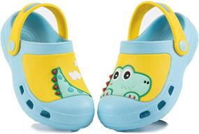img 4 attached to 🦖 MARITONY Dinosaur Slippers: Lightweight Toddler Boys' Shoes for Clogs & Mules