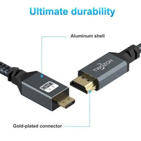 img 3 attached to 🔌 Twozoh 4K Micro HDMI to HDMI Cable 15FT: High-Speed & 3D/4K 60Hz Support for GoPro Hero 7, Sony 6300, Nikon B500, Yoga 3