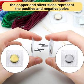 img 3 attached to 🧲 25 Pairs Hidden Sew Magnetic Snap: Invisible PVC Purse Closure for Handbag Fastening & DIY Craft Sewing