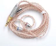 ⚡ enhanced kz copper silver mixed upgrade cable with oxygen free copper and high purity silver plated core for kz zst es3 es4 zsr zs10 logo