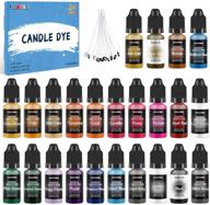 🕯️ fansarriche candle dye: enhance your candle making with 24 vivid colors & safe, natural liquid dye logo