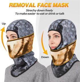 img 2 attached to 🎭 CUIMEI 3D Balaclava Ski Face Mask for Cold Weather, Motorcycle Riding, and Halloween Costumes