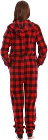 img 1 attached to 🎀 Cozy Printed Flannel Adult Onesie/Pajamas – Perfect for Relaxation and Lounging