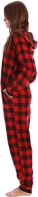 img 2 attached to 🎀 Cozy Printed Flannel Adult Onesie/Pajamas – Perfect for Relaxation and Lounging