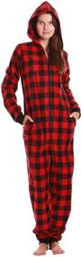 img 3 attached to 🎀 Cozy Printed Flannel Adult Onesie/Pajamas – Perfect for Relaxation and Lounging