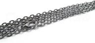 📿 cleverdelights 3x4mm cable chain necklaces- gunmetal silver color - 10 pack - 24 inch length: premium quality fashion accessories logo