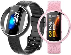 img 3 attached to 🌸 ZZYD Smart Watch: Trendy TPU-Pink Fitness Tracker with Heart Rate, Step Counter, Sleep Monitor - Waterproof Smart Band/Bracelet for Women and Men