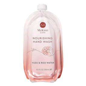 img 4 attached to 🍊 MyKirei By Kao Yuzu & Rice Water Hand Soap Refill - Citrus Scent, 10.1 Fluid Ounces