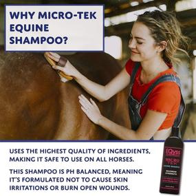 img 2 attached to Eqyss Micro-Tek Equine Shampoo: Instant Soothing Relief to Stop Itching, Scratching, and Biting