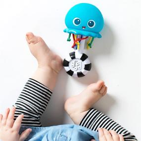 img 1 attached to 👶 Newborn+ Baby Einstein Ocean Glow Sensory Shaker Musical Toy for Enhanced Sensory Development