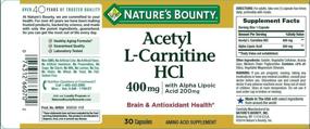 img 3 attached to Natures Bounty® L Carnitine 400 Capsules
