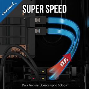 img 1 attached to Sabrent CB-SDSP: SSD/SATA Hard Drive Connection Kit with Molex 4 Pin to x2 15 Pin SATA Power Splitter Cable and x2 SATA Cables (Data)