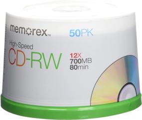 img 1 attached to 📀 Memorex CD-RW Media - 12x - 700 MB - 50 Pack Spindle - 03433