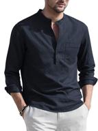 coofandy cotton shirts sleeve casual men's clothing and shirts logo